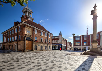 A photo of a town centre hard landscaping project